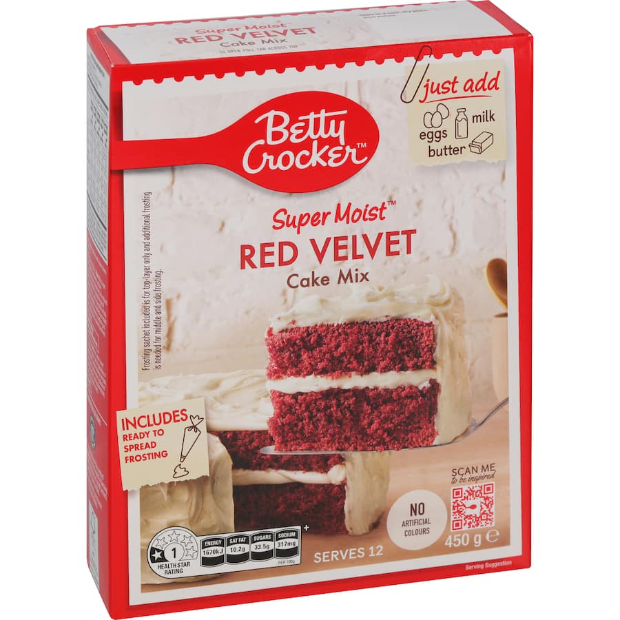 Betty Crocker Cake Mix Red Velvet 450g