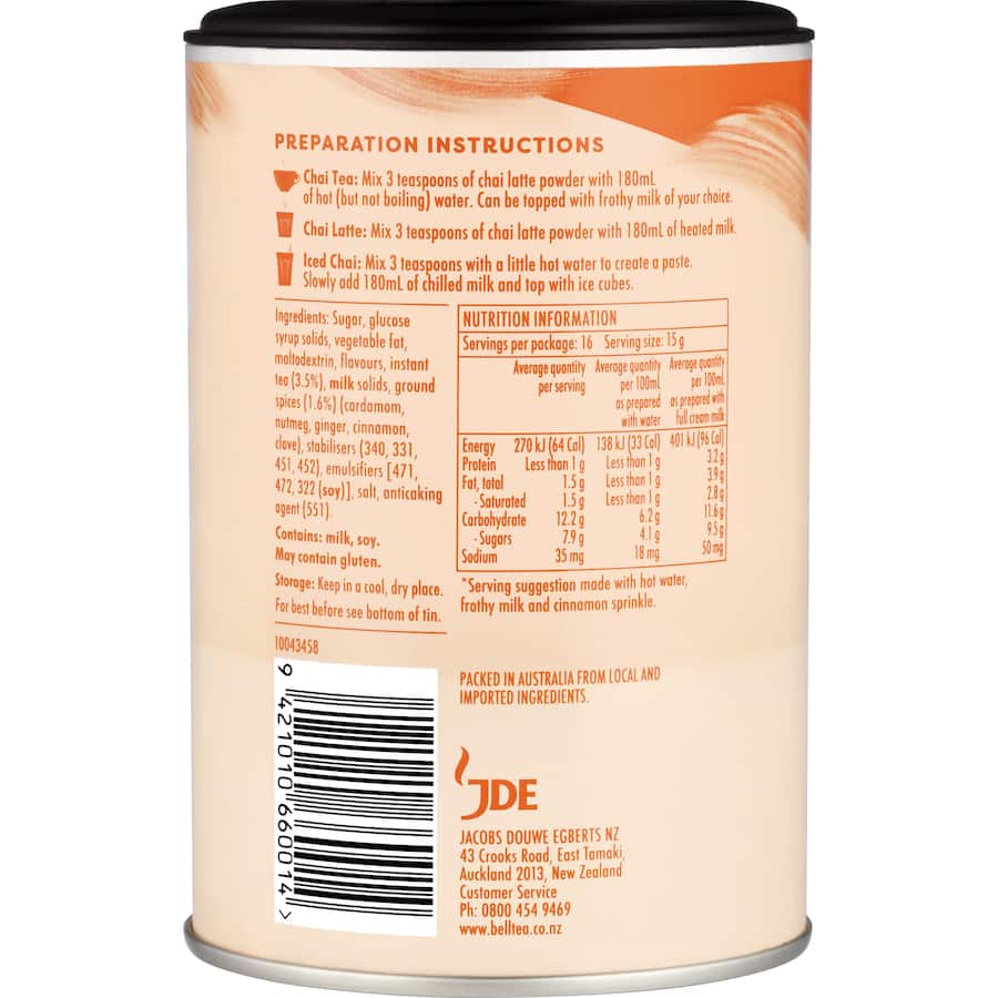 Bell Chai Latte Spiced 240g