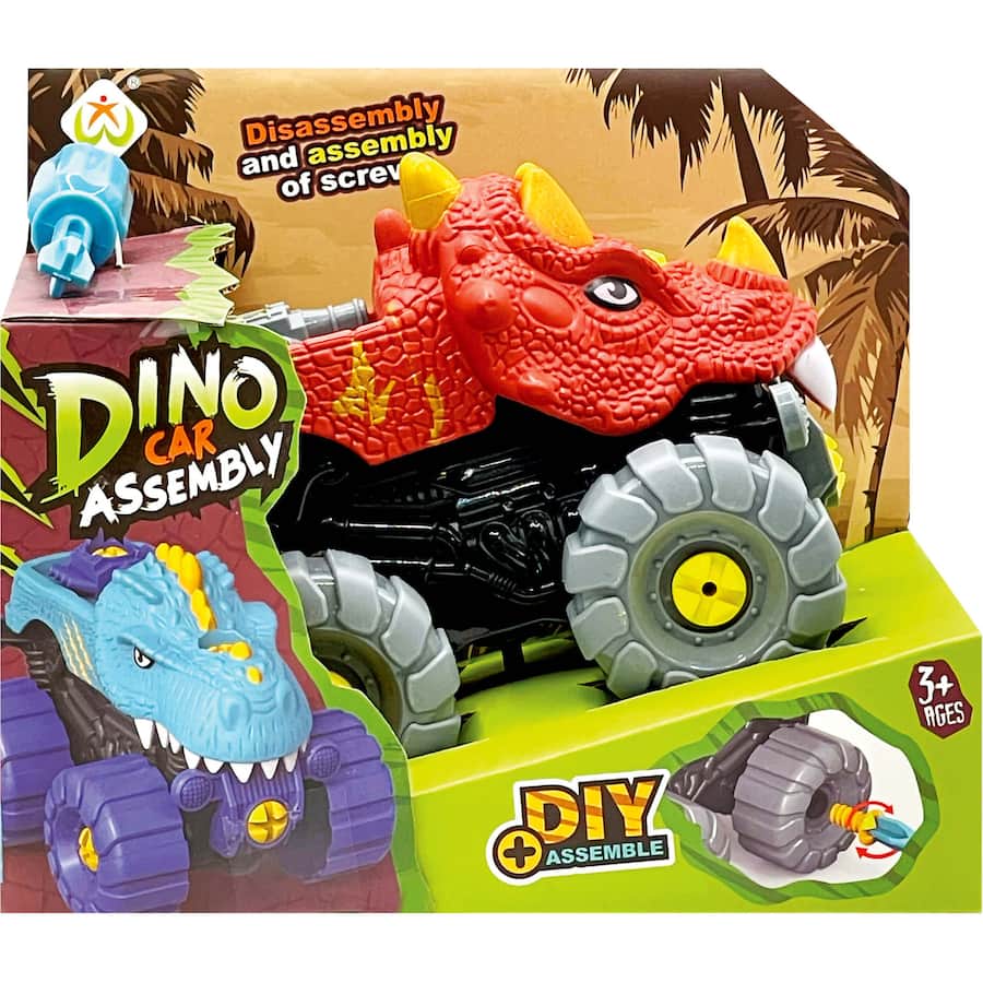 Diy Assembly Dinosaur Car