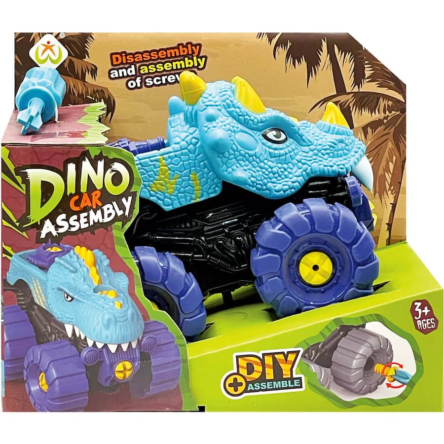 Diy Assembly Dinosaur Car