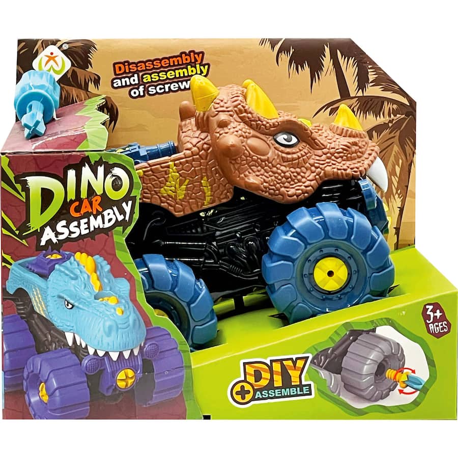 Diy Assembly Dinosaur Car