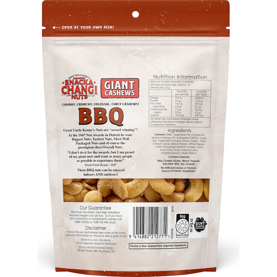Snackachangi Cashews Bbq 325g