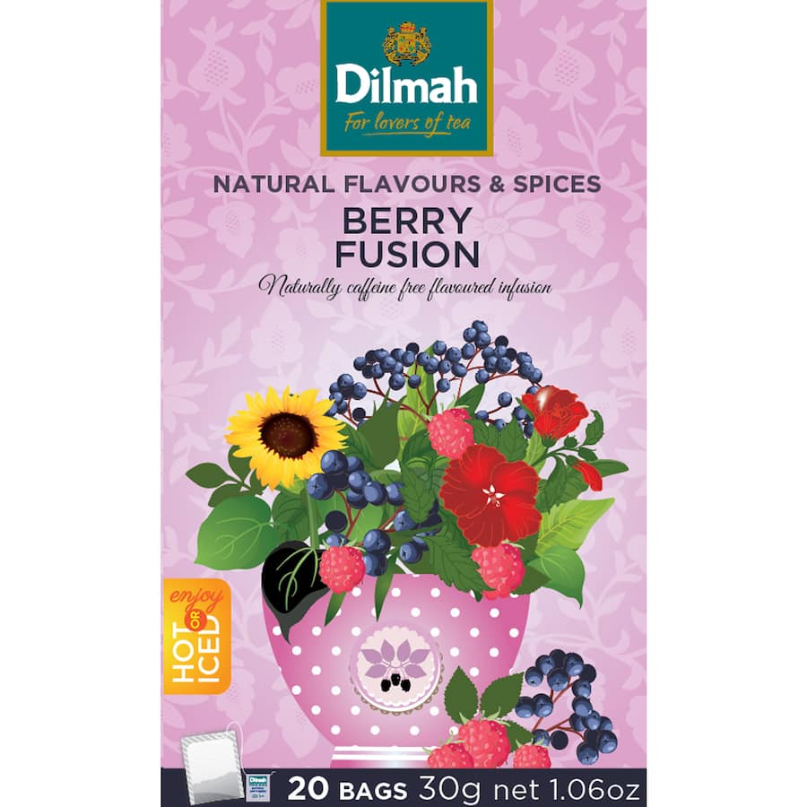 Dilmah Fruit Tea Bags Berry Fusion 20 pack