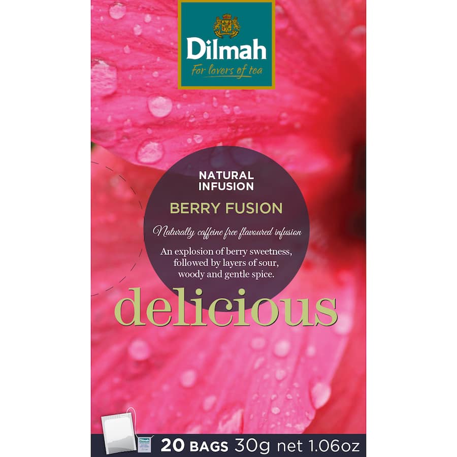 Dilmah Fruit Tea Bags Berry Fusion 20 pack