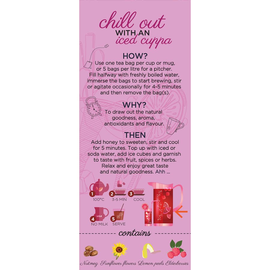 Dilmah Fruit Tea Bags Berry Fusion 20 pack