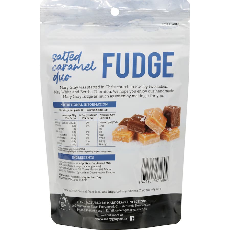 Mary Gray Fudge Salted Caramel 180g