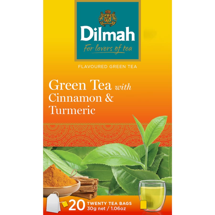 Dilmah Green Tea With Cinnamon & Turmeric 20 pack