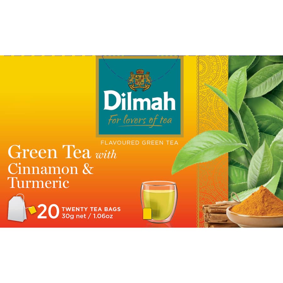 Dilmah Green Tea With Cinnamon & Turmeric 20 pack