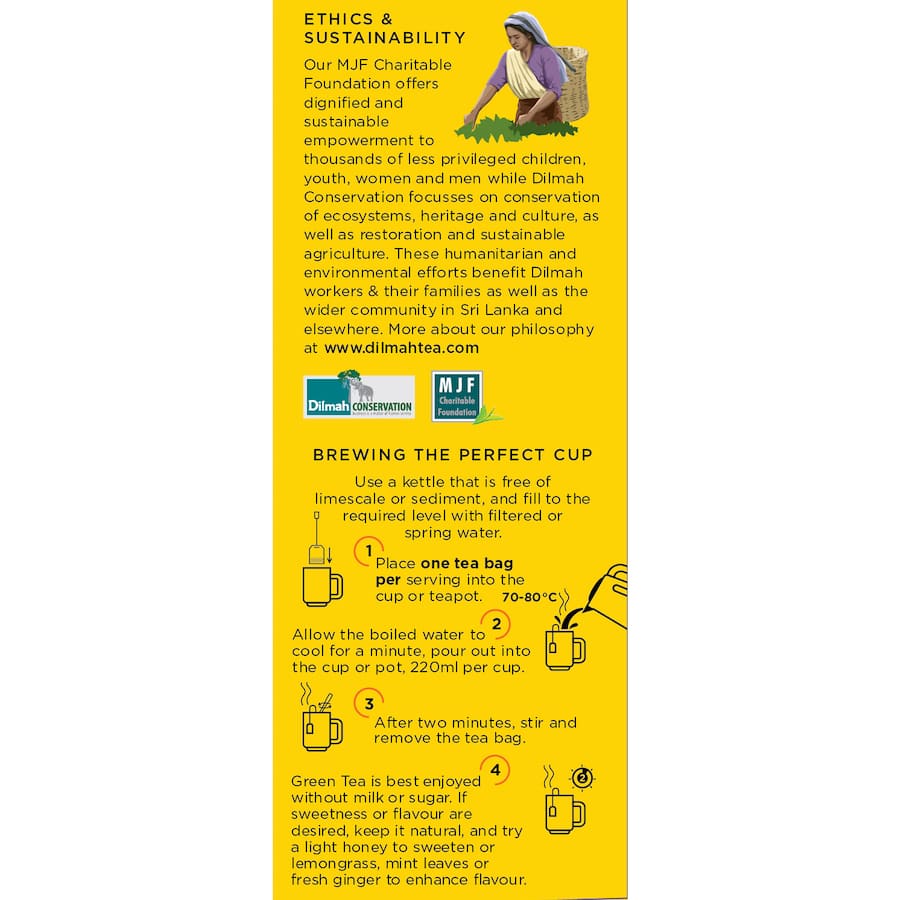 Dilmah Green Tea With Cinnamon & Turmeric 20 pack