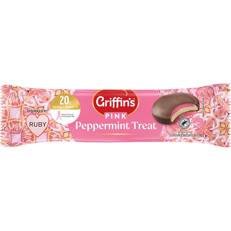 Griffin's Biscuits Pink Peppermint Treat - 200g