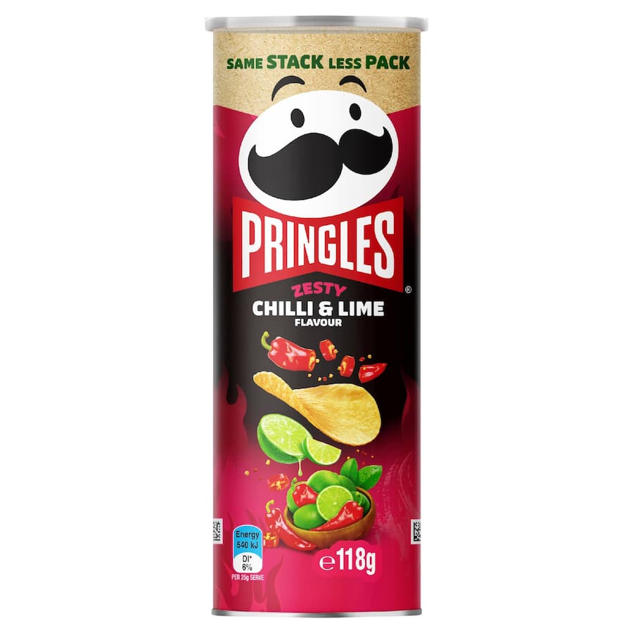 Pringles Chips Chilli & Zesty Lime 118g