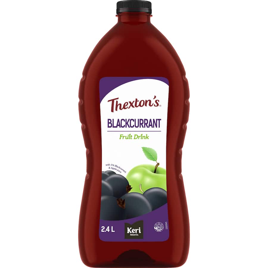 Thextons Fruit Drink Blackcurrant 2.4L