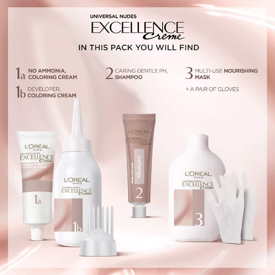 Loreal Excellence Hair Colour Universal Light Brown 5u - 1pack