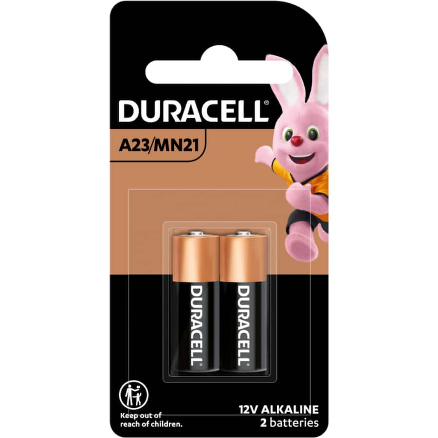 Duracell Batteries 12v Alkaline A23/mn21 2pack