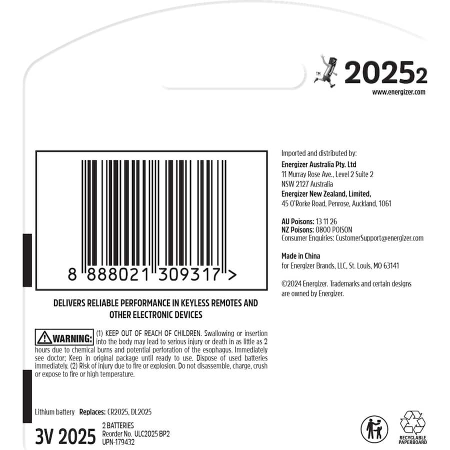 Energizer Ultimate Lithium Batteries 2025 2pack