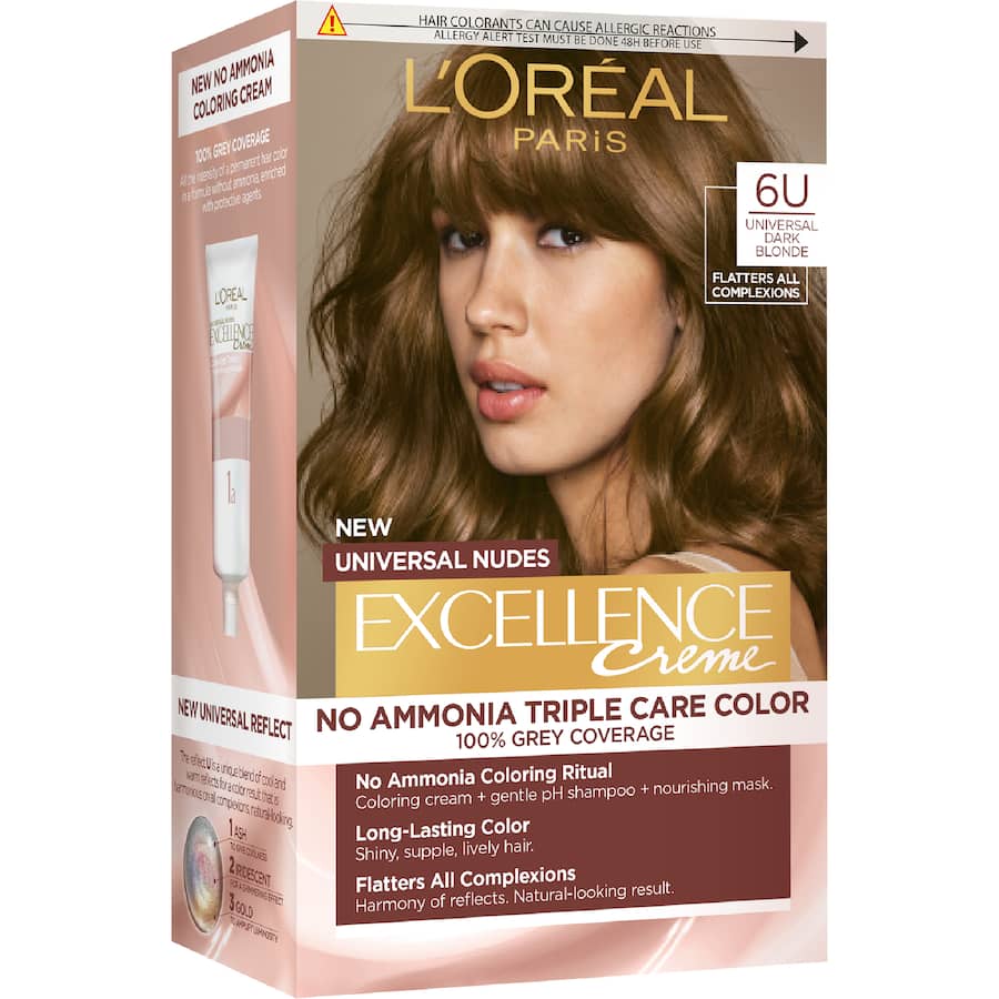 Loreal Excellence Hair Colour Universal Dark Blonde 6u - 1pack