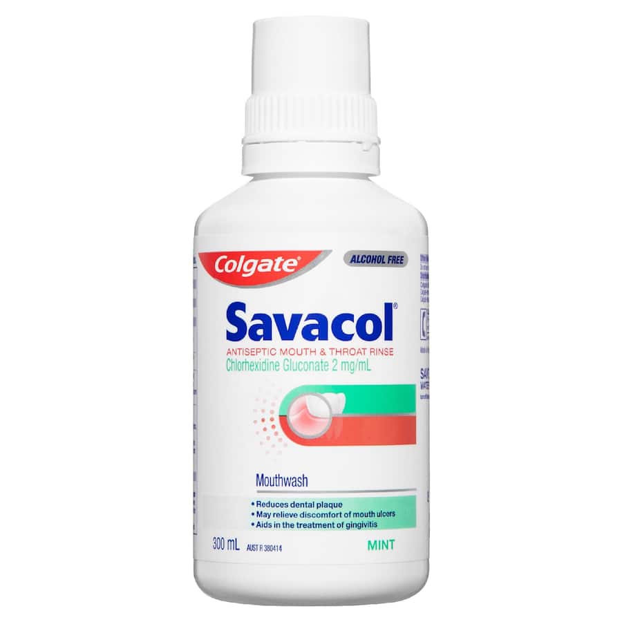 Savacol Mouthwash Mint Alcohol Free 300mL