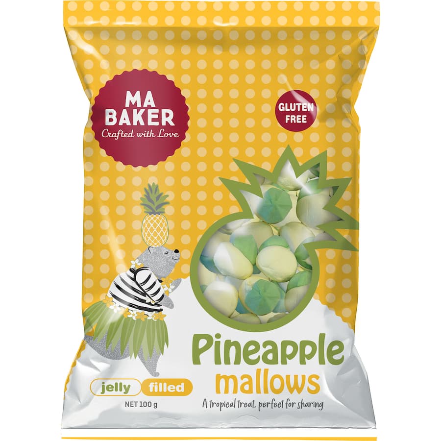 Ma Baker Marshmallows Pineapple 100g