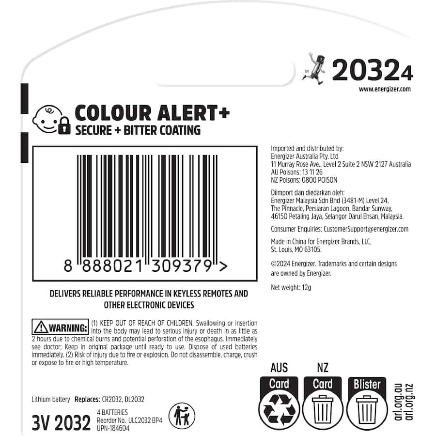 Energizer Ultimate Lithium Batteries 4pack