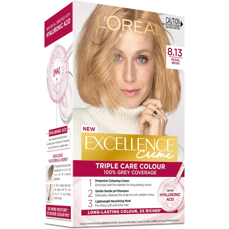 Loreal Excellence Hair Colour Pearl Beige 8.13 1pack