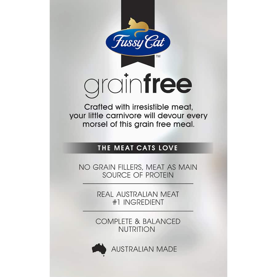 Fussy Cat Grain Free Wet Cat Food Bites & Gravy Chicken Pouches 12x80g
