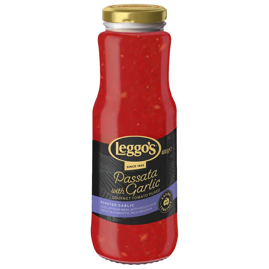 Leggo's Gourmet Pasta Sauce Passata With Garlic 400g