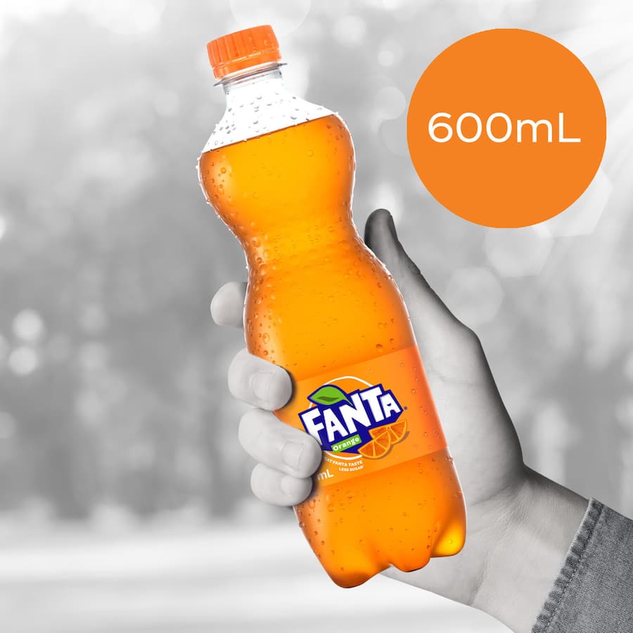 Fanta Soft Drink Orange Btl 600mL
