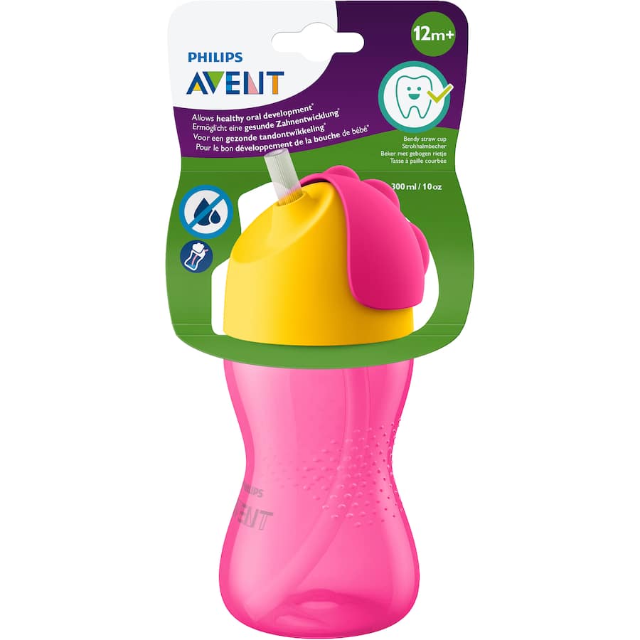 Philips Avent Baby Drinking Cup Bendy Straw 300mL