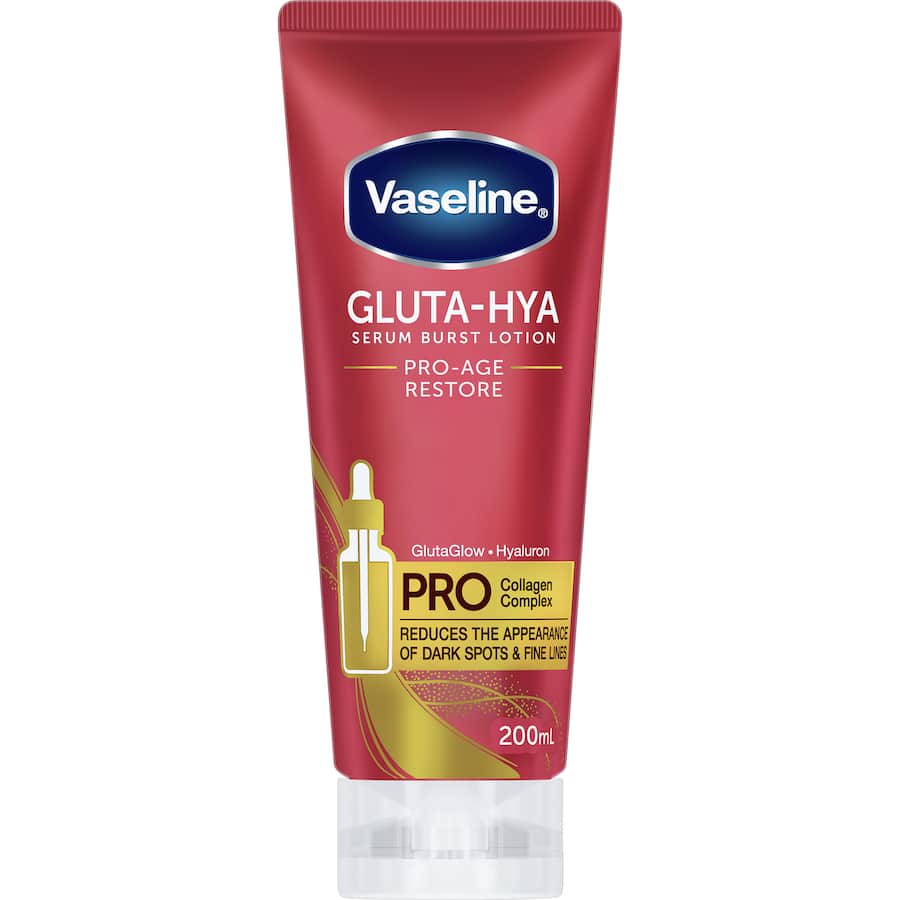 Vaseline Gluta Hya Body Serum Lotion Pro-age Restore 200mL