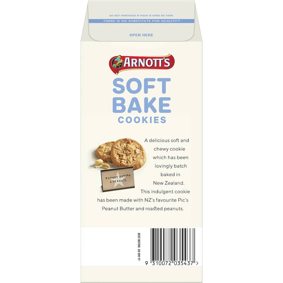 Arnotts Pics Softbake Cookies Peanuts 150g