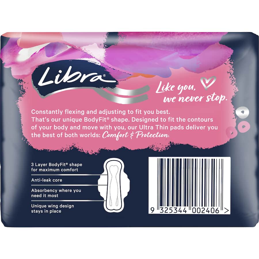Libra Ultra Thin Pads Super With Wings 18pack