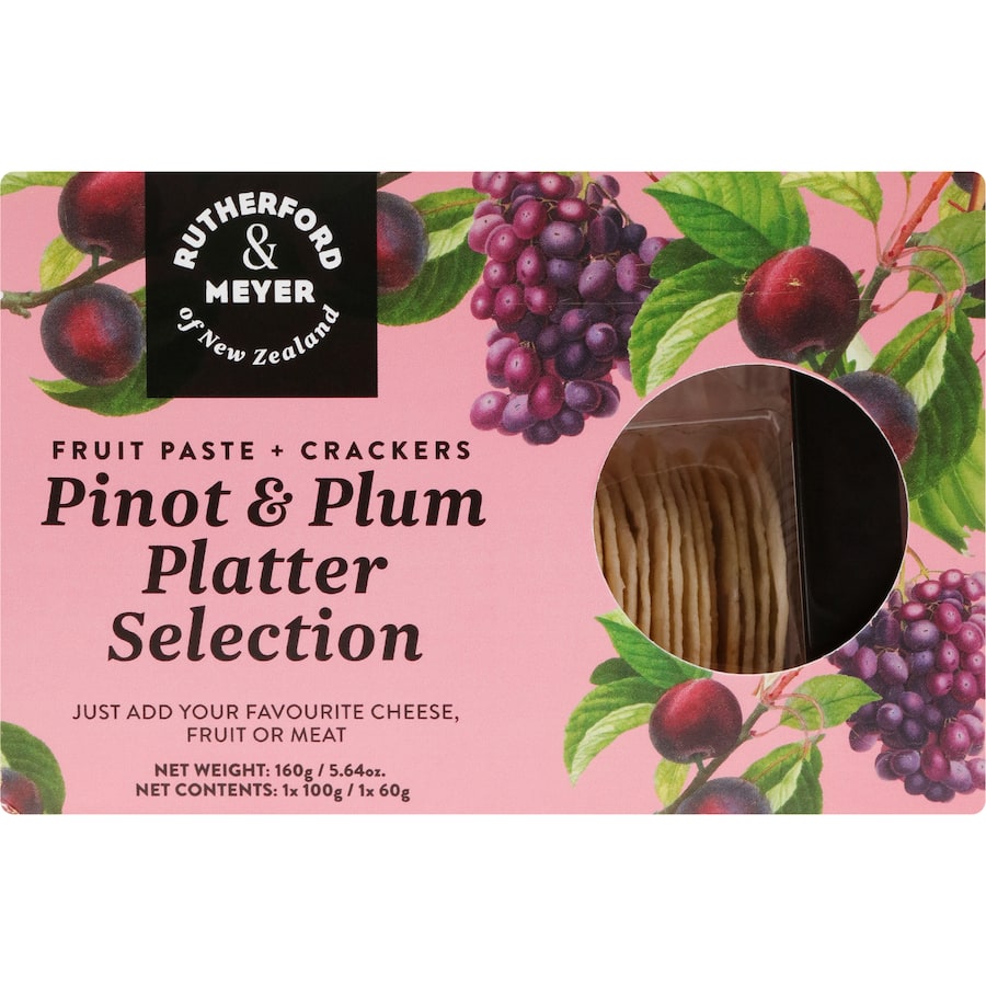 Rutherford & Meyer Crackers Pinot & Plum Platter Selection