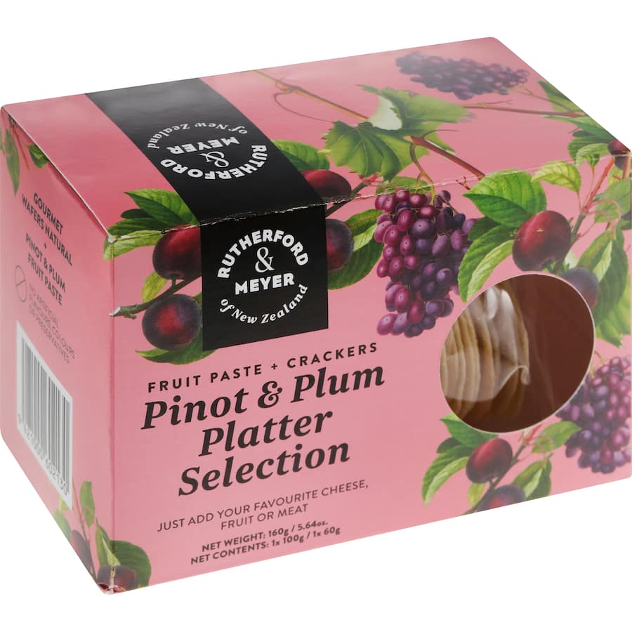 Rutherford & Meyer Crackers Pinot & Plum Platter Selection