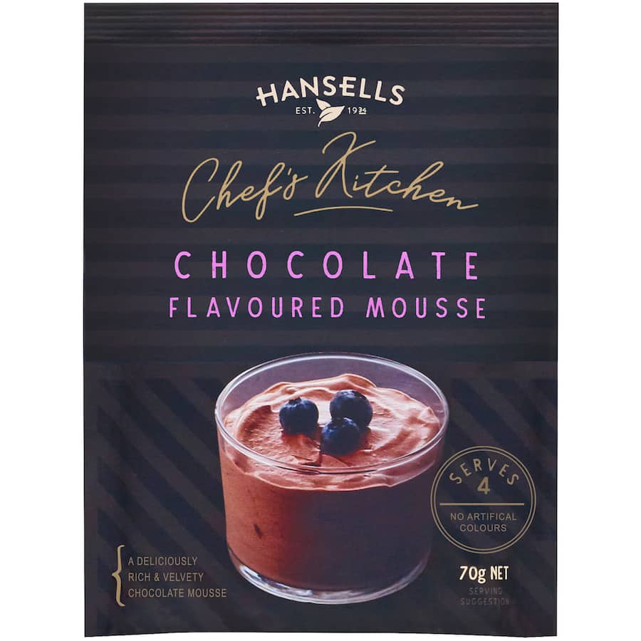 Hansells Mousse Mix Chocolate Sachet 70g