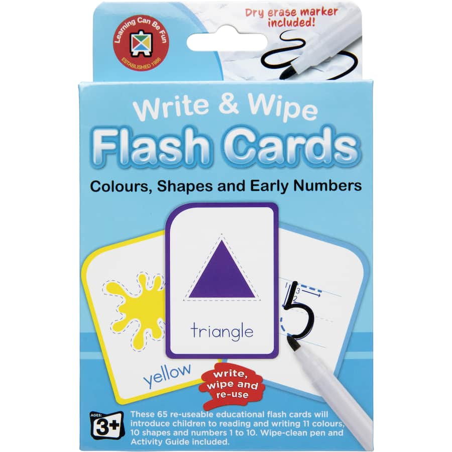 Lcbf Write & Wipe Flashcards Colour - 1ea