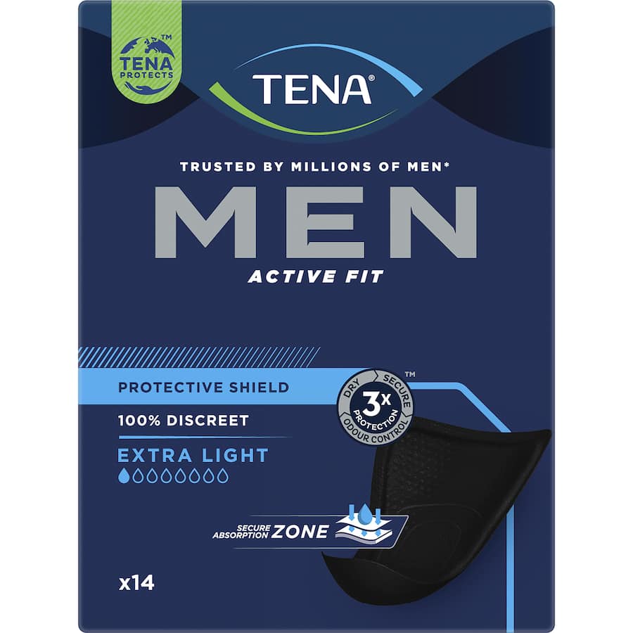 Tena Men Continence Pads Extra Light 14pack
