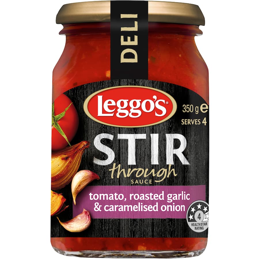 Leggo's Stir Through Pasta Sauce Tomato Garlic & Onion 350g