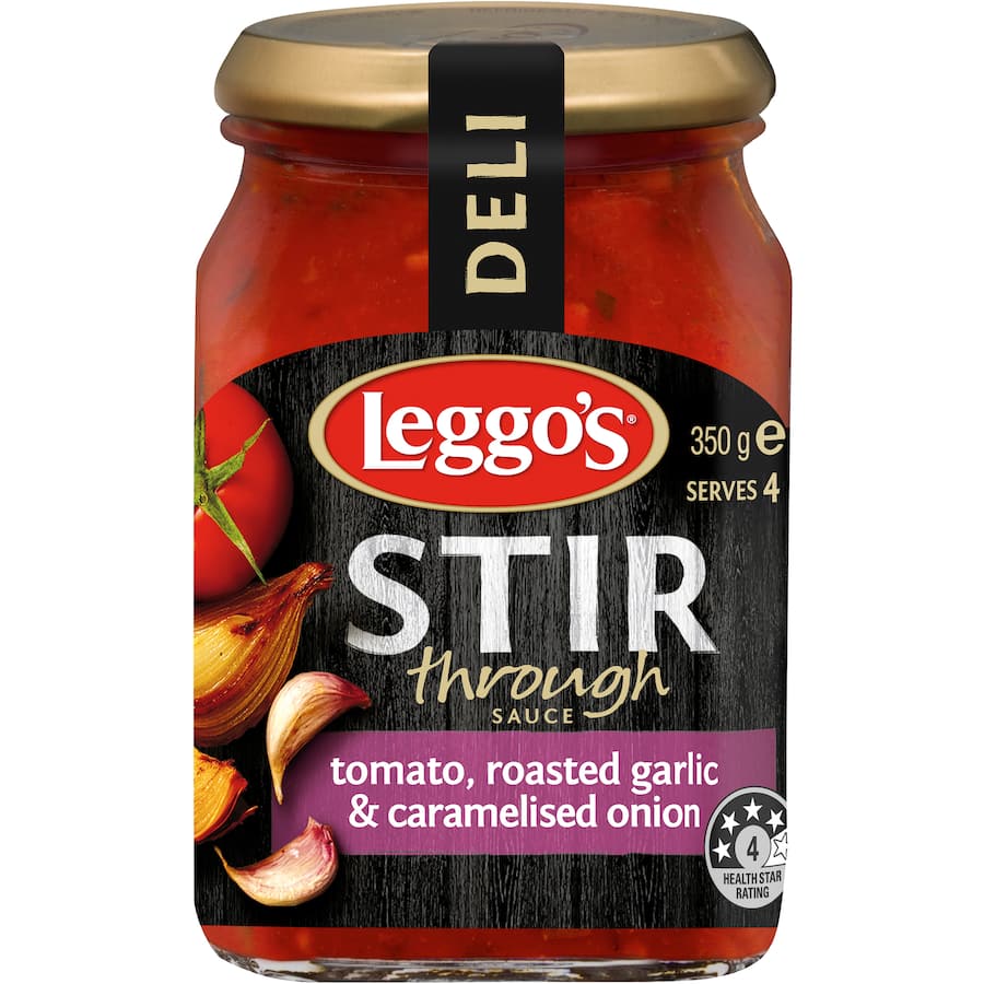 Leggo's Stir Through Pasta Sauce Tomato Garlic & Onion 350g