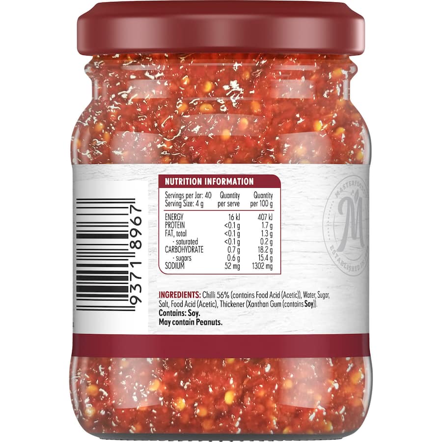 Masterfoods Chilli Finely Chopped Jar 160g