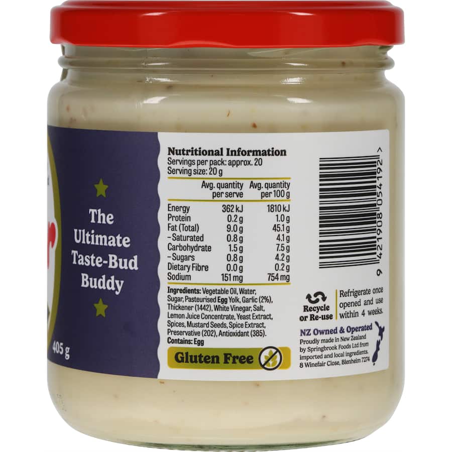 Sidecar Aioli Garlic 405g