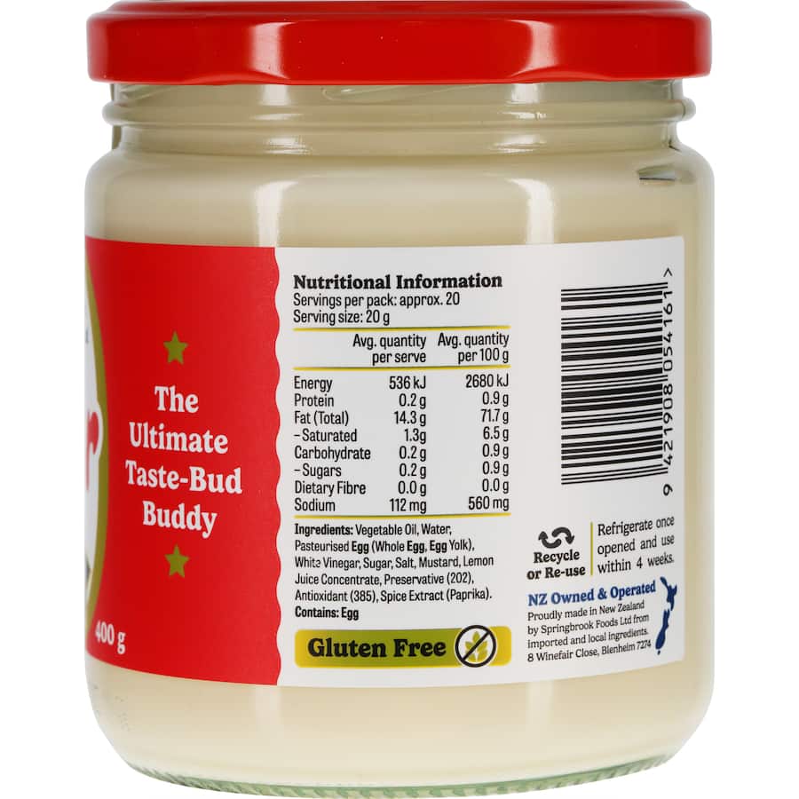 Sidecar Mayonnaise Original 400g