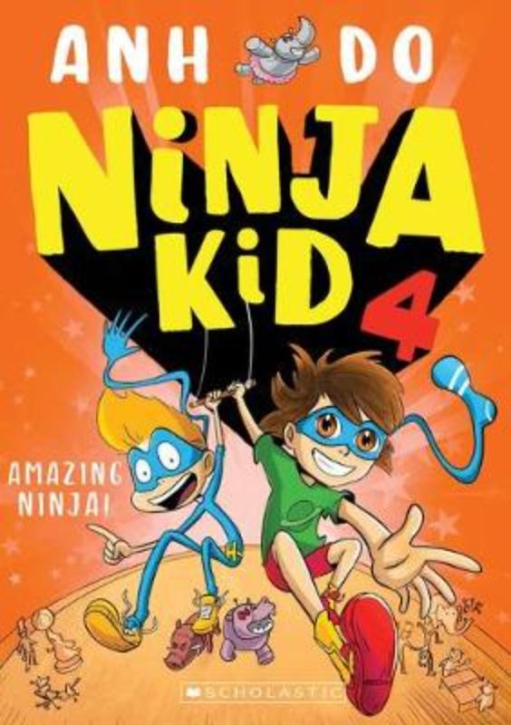 Cover of "Amazing Ninja! (Ninja Kid #4)," a chapter book featuring Nelson's ninja antics in a thrilling circus adventure.
