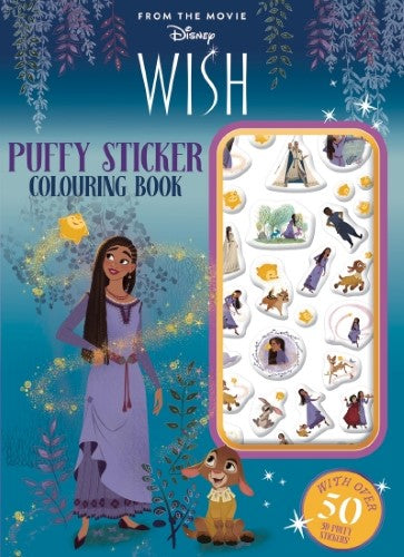 Wish: Puffy Sticker Colouring Book (Disney)