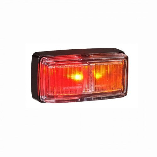 9-33V MDL80 LED RED/AMBER SIDE MARKER LAMP BLK B 2.5M CABLE - NARVA