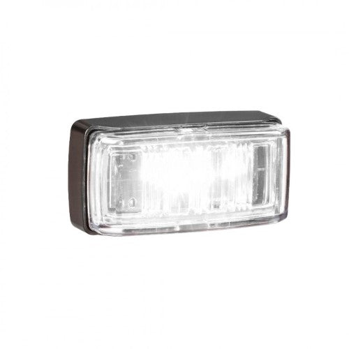 9-33V MDL80 LED FRONT END OUTLINE MARKER WHITE BLK B 2.5M - NARVA