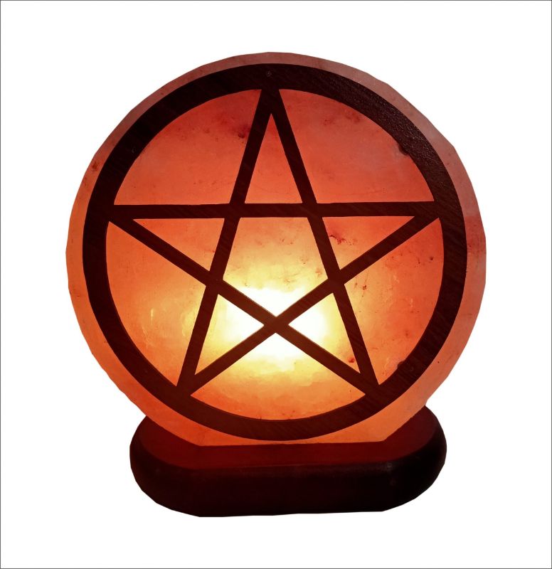 Salt Lamp - Pentagram (21.5cm)