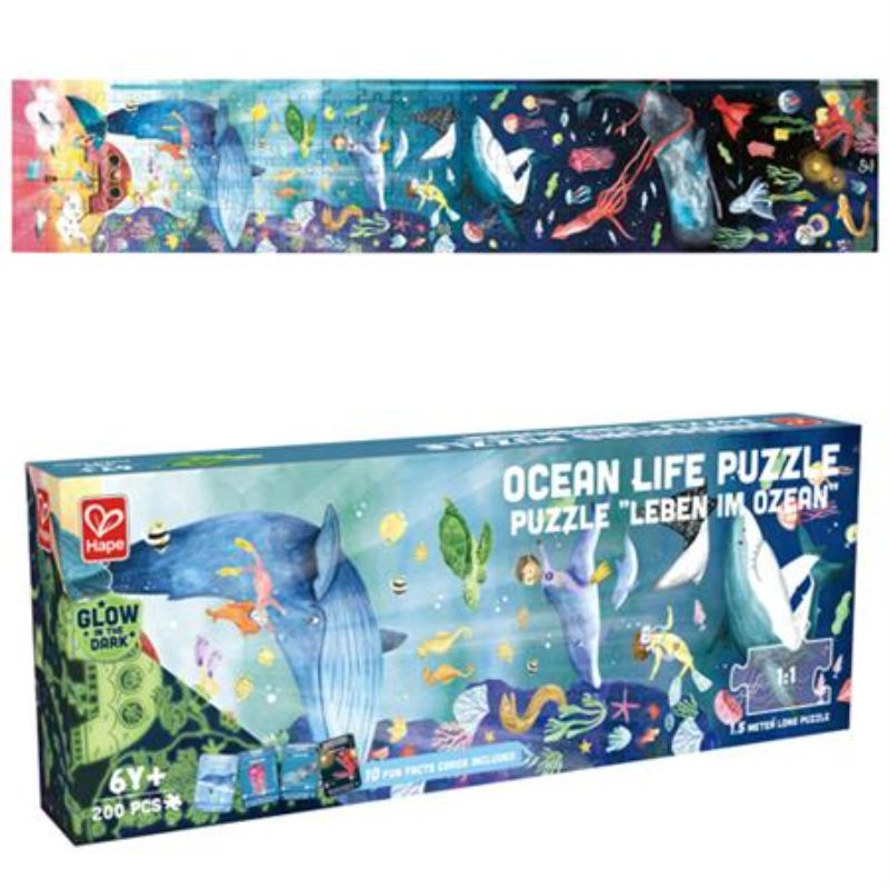 Jigsaw Puzzle - Hape Ocean Life Glowing 1.5m (200pcs)