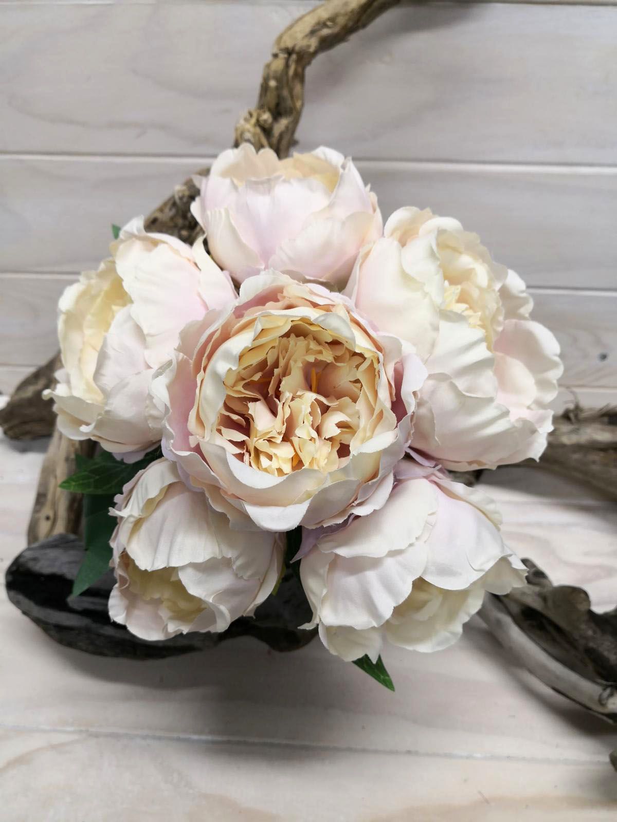 Vintage Cream Peony Posy