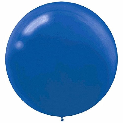 Balloons - Bright Royal Blue Round - Pack of 4