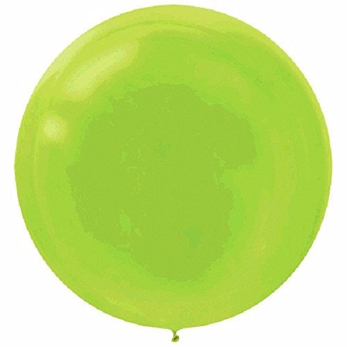 Balloons - 60cm Kiwi Lime Green Round - Pack of 4